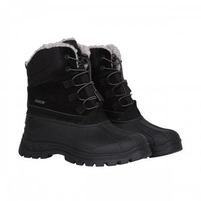 Childrens/Kids Leather Waterproof Borg Lined Snow Boots