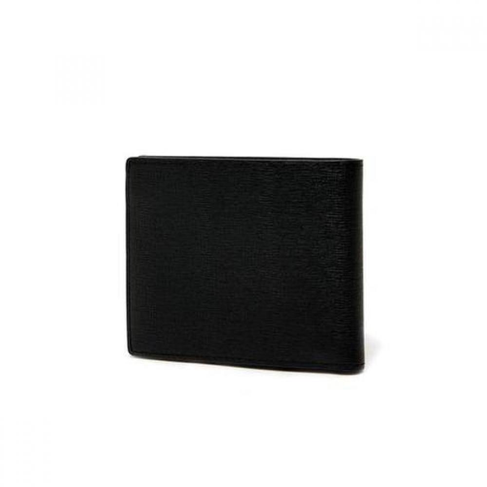 Daks Black Leather Dd Logo Wallet Modern Classic Dbwa2f833bk