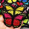 10Pcs Butterfly Patches Applique For Clothing Embroidery Patches On Clothes Diy Ironing Sewing Children Kids Stickers