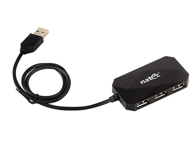 USB Hub Natec NHU-0647 LOCUST 4xUSB 2.0 black