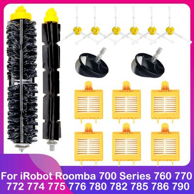 Passend für iRobot Roomba 700 Serie 770 780 790 772 774 775 776 760 782 785 786 Hauptseitenbürste Hepa-Filter Rad Zubehör Ersatzteil