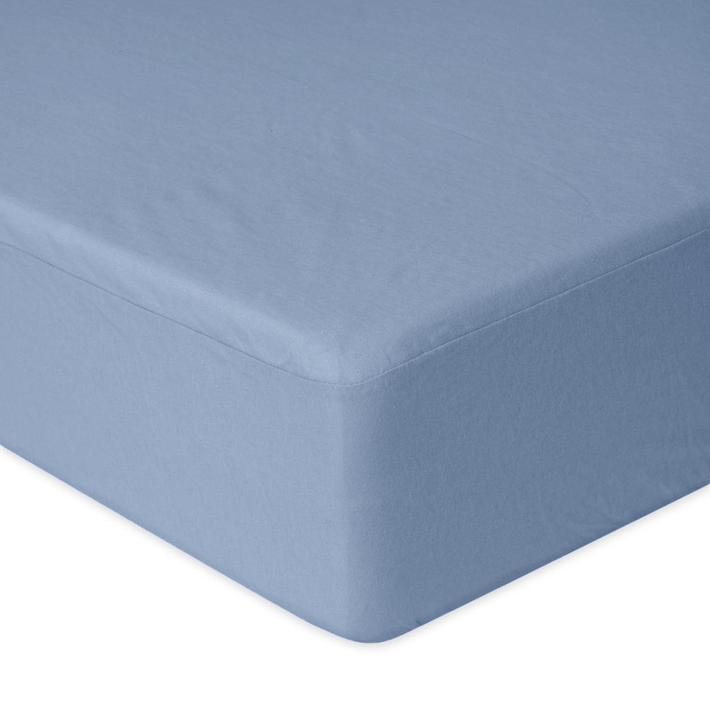 Premium jersey fitted sheet 90x200, 100x200x20, blue_25, matex