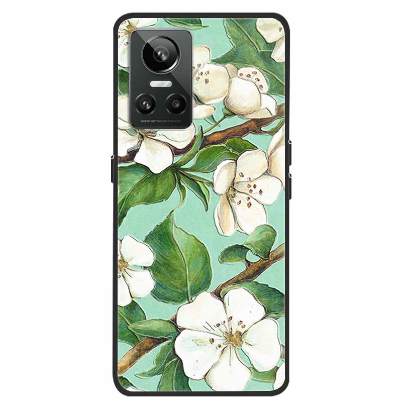 For Realme GT Neo3 5G Case 3D Flower Emboss Soft Silicone Phone Back Cover Case For OPPO Realme GT Neo2 Neo 3 Coque for Bumper