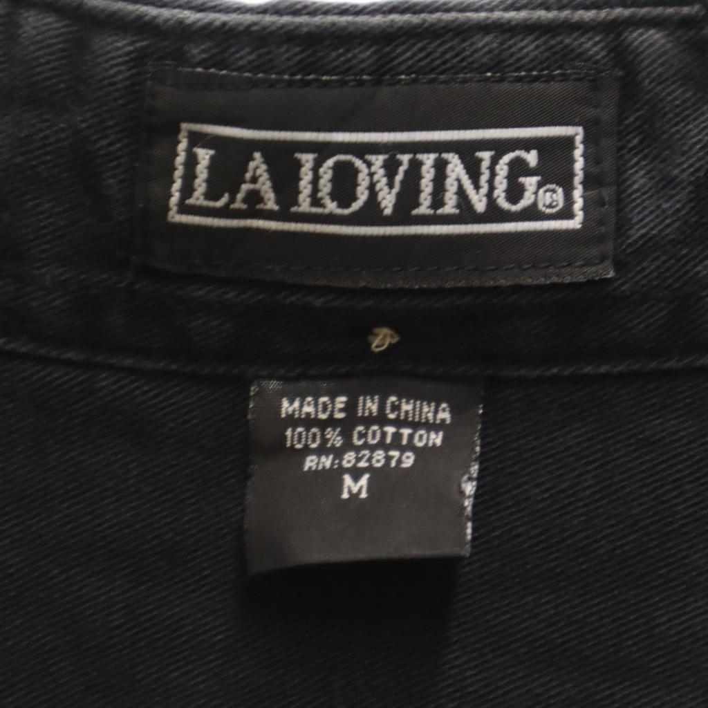 LA LOVING Short sleeve Button down shirt M black Men's Used