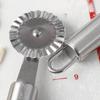Stainless Steel Pizza Lattice Roller Dough Cutter Baking Mesh Cutting Tool