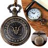 Vintage Pocket Watch Bronze Color Quartz Watch Cool Chain Hollow Love Heart Watches Necklace Pendant Gifts For Women Man
