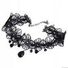 Gothic Lace Choker Neck Embroidery Black Gothic Necklace Ch11