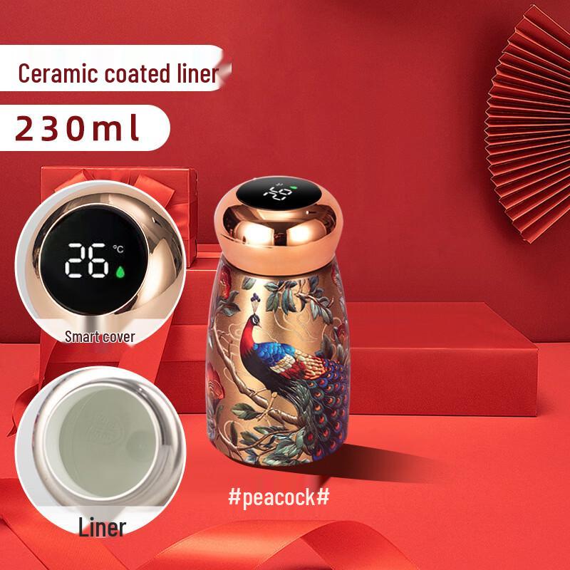 Shangqi Smart Temp Display Ceramic Mini Pocket Thermos