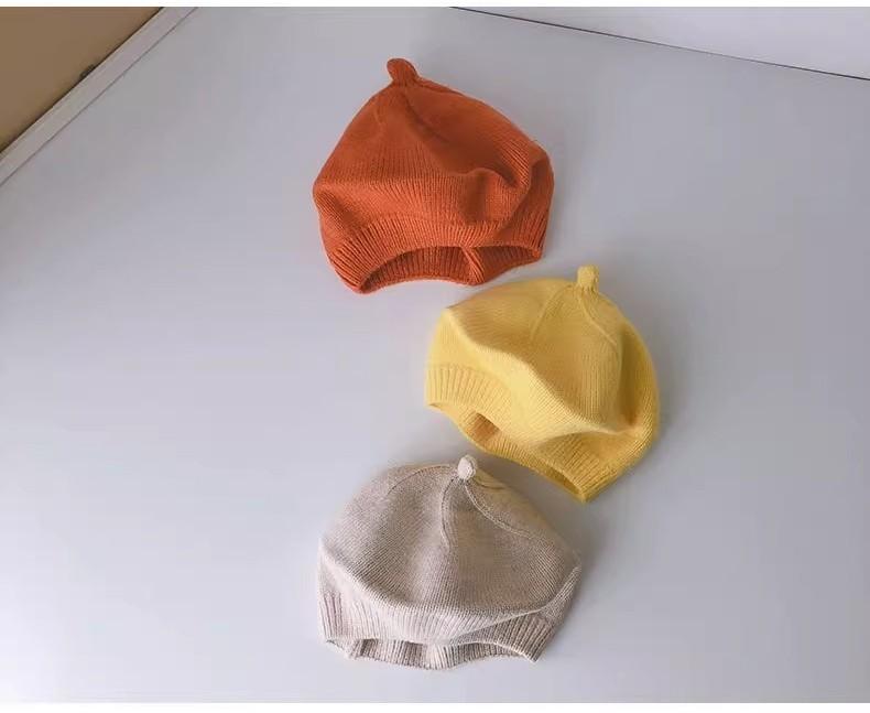Baby Knit Beanie Hat Winter Season Warm Unisex Infant Artist Beret