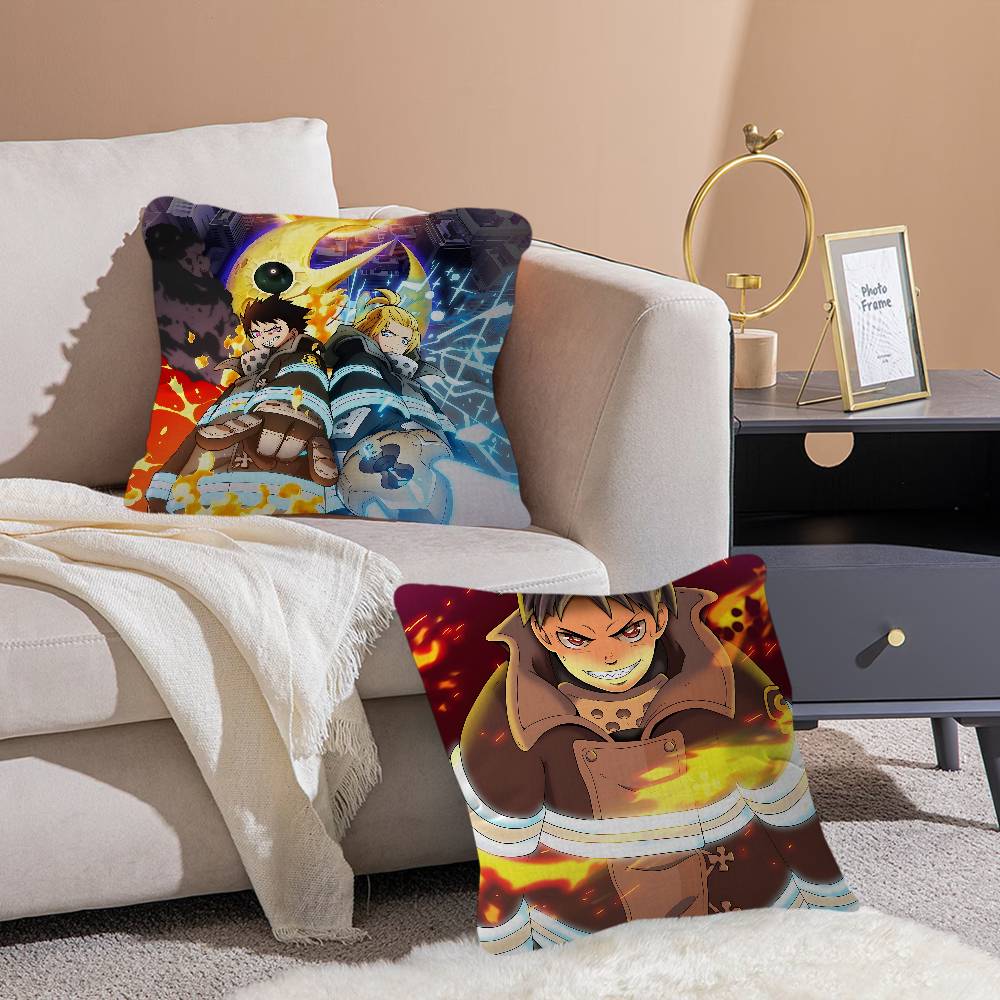 S-Shinra Kusakabe Stitch Lucky Dragon Pillow Cover Sofa Cushion Cover Home Room Decoration Children Gift