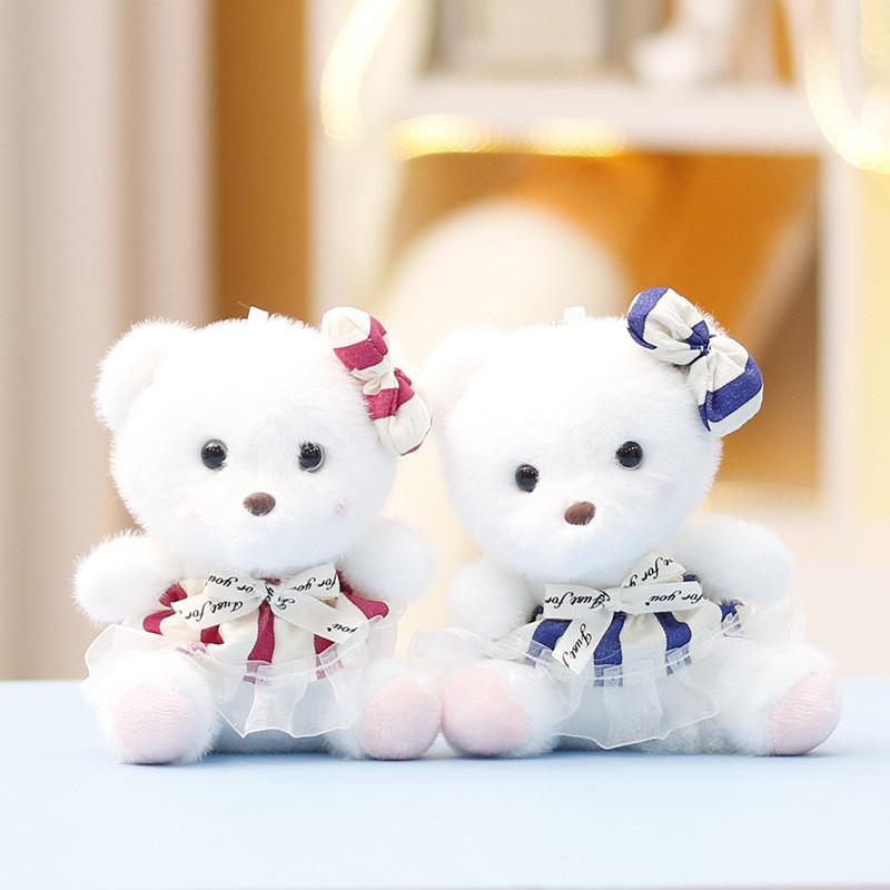 Plush Bear Toy Cute Doll For Girls Bag Pendant Gift Accessory