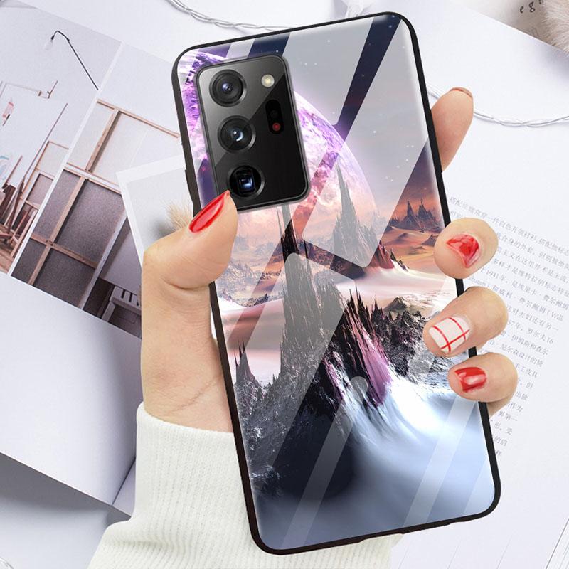 Glass Case For Samsung Galaxy S21 Note 20 Ultra Case Tempered Glass Back Cover For Samsung Note 20 S21 Ultra Case S21 S 21 Case