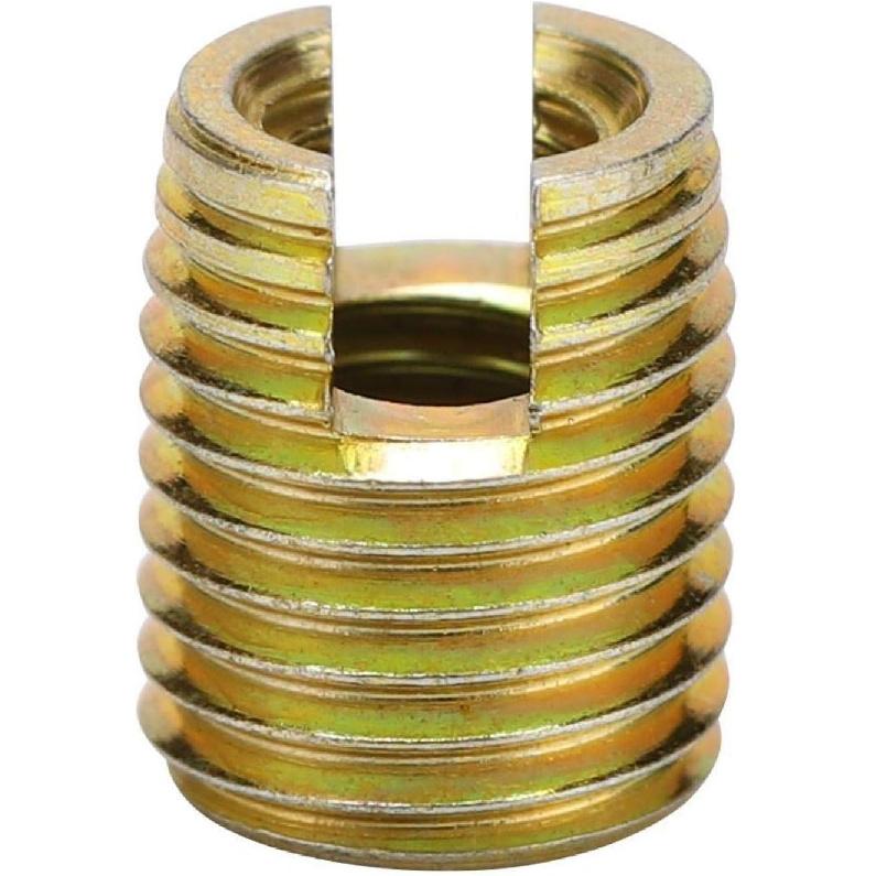 Carbon Steel Self Tapping Thread Inserts 20Pcs Thread Repair Kit for Automotive Rail Vehicle Industrial Fasteners M2 M3 M4 M5 M6 M8 M10 Sizes Inner M3*0.5 Outer M5*0.5
