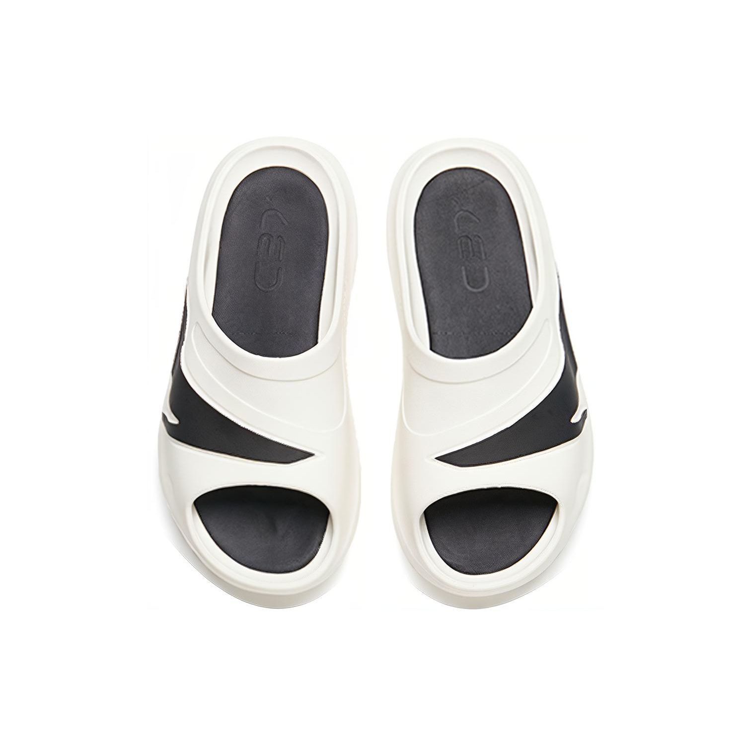 Anta C37 Series удобные повседневные сандалии-слайды мужская обувь белый черный — фото 4