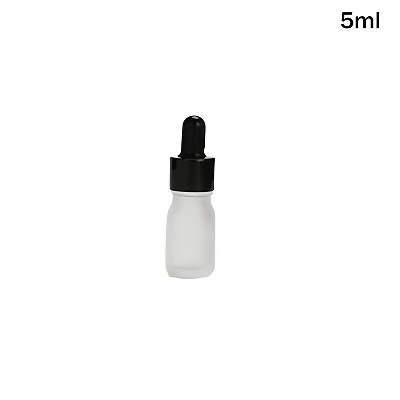 10/50/100ml Klare mattierte Glasflaschen Tropfflasche Lotionflasche Glas leere Flasche Wiederverwendbare Spenderflaschen