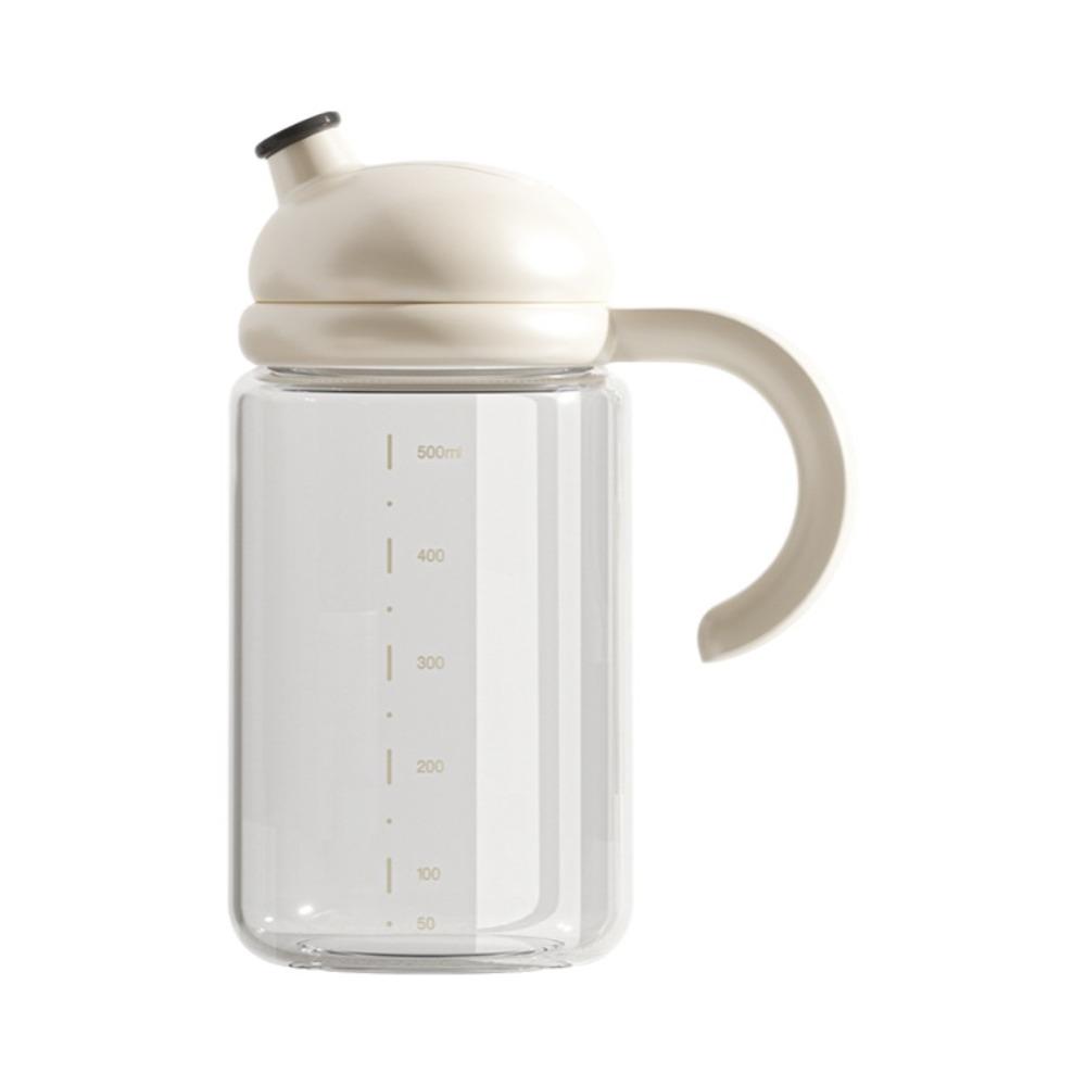 Leak Proof Glass Oil Bottle Heat-resistant Olive Oil Dispenser Restaurant With Scale
