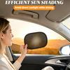 2 Pack Windshield Sun Shade Static Cling, 9.6"x6.6" Mini Car Sun Visor Shades, Car Shade for Windshield, Windshield Sun Shade Static Cling for