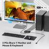 8K USB KVM Device HDTV Switcher Box Splitter Display Equipment USB Switcher for 2 PC Sharing Keyboards Mouse Printer