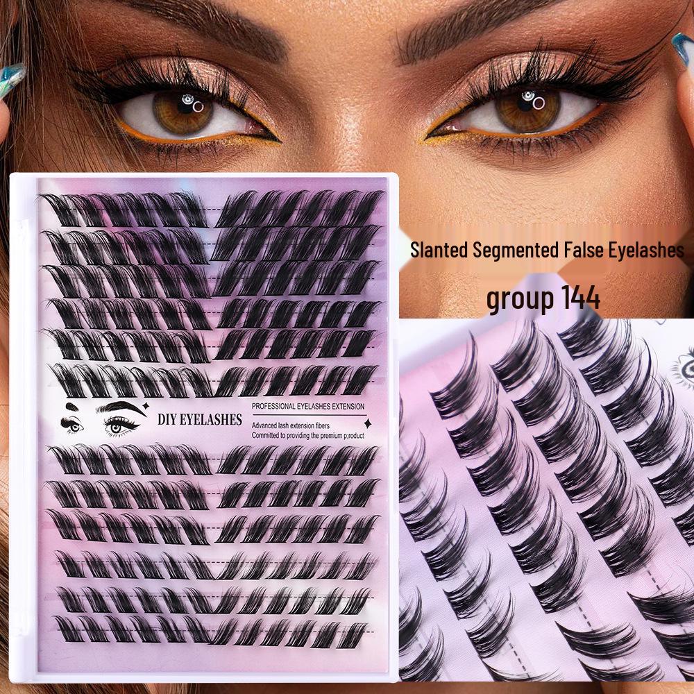 European & American Slanted Flying Fox Series Dense Cluster DIY False Eyelashes