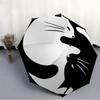1pc Cat YinYang Automatic Open/Close Umbrella with One Touch Button,, Windproof Design   Lightweight Portable Umbrella for Women & Men6020