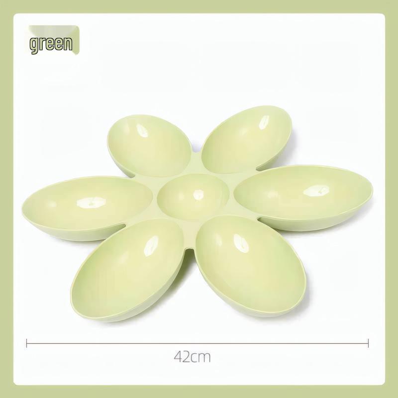 

Multi-Cat Anti-Theft Petal Food Bowl for Kittens and Small Cats - Six Compartments