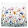 Watercolor Butterfly Eucalyptus Mandala Tapestry, Fresh Wall Hanging, Bohemian Wall Decor for Bedroom Dormitory