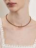 Hei Jasper Rock Beads Necklace (Brown/Black)