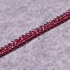 2MM 3MM 4MM Natural Mozambique Garnet Faceted Hard Polished Shiny Football-shaped Loose Beads Semi-finished Beads