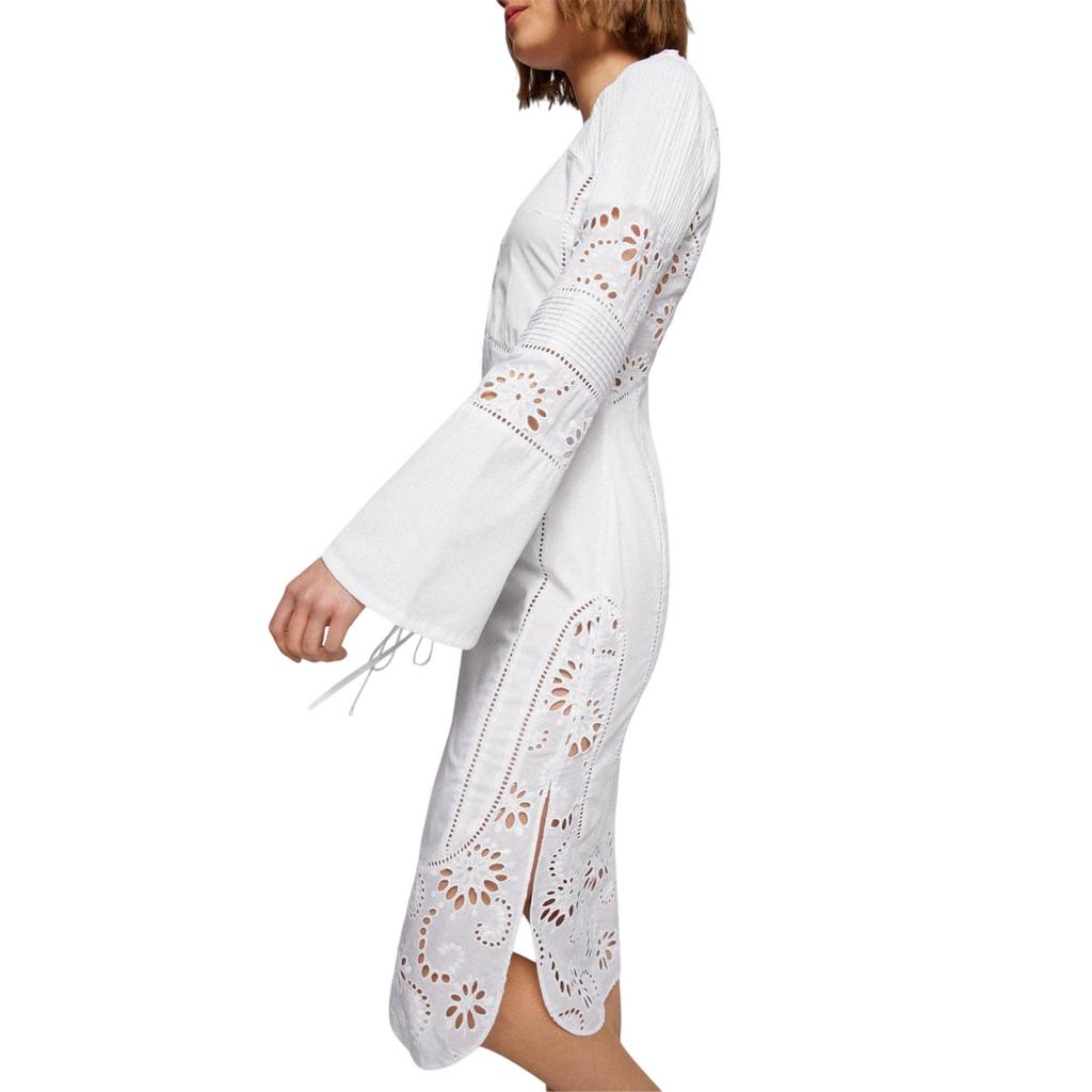 BOSS Damen/Damen Danouk Kleid mit Broderie-Besatz