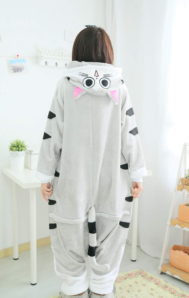 Cat Kigurumi Animal Cosplay Party Unisex Pajamas, Loungewear, Costume, Halloween, Christmas, Outfit, Adult, (XL (181cm-190cm))
