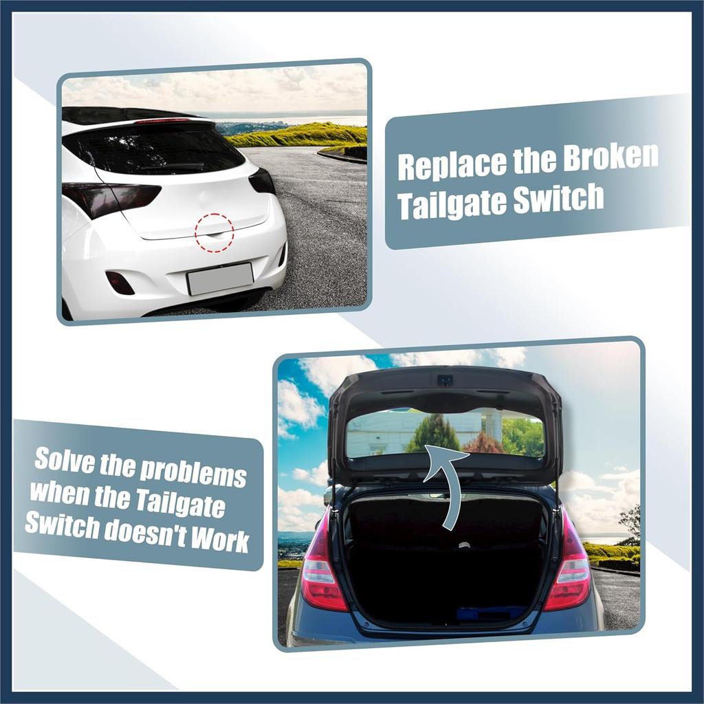 81260-A5000 Trunk Tailgate Handle Release Switch Rear Door Hatch Liftgate Latch Button Switch for Hyundai Elantra GT 2013-2017 Black Stylish Design