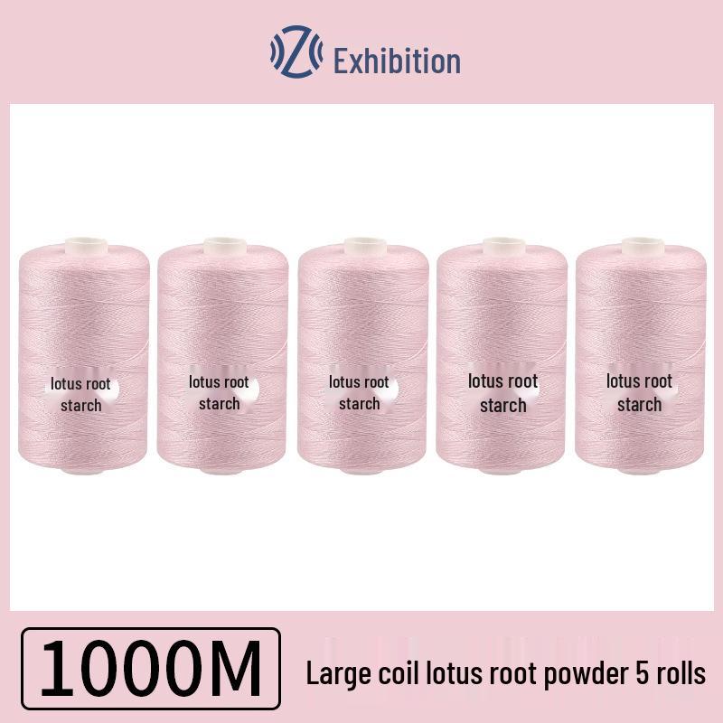 Polyester Sewing Thread - 1000 Yards for Garments & Crafts, Assorted Colors, Small Spool