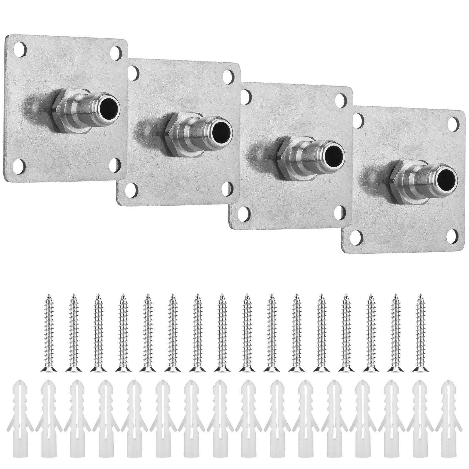 

4 Pack Pressure Washer Gun Holder, 1 4 Quick Connect Foam Cannon Holder, Wall Mount Storage Rack for Organize and