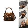 Cute Kids Girl Handbag Pu Material With Heart Lace Designer For Daily Use