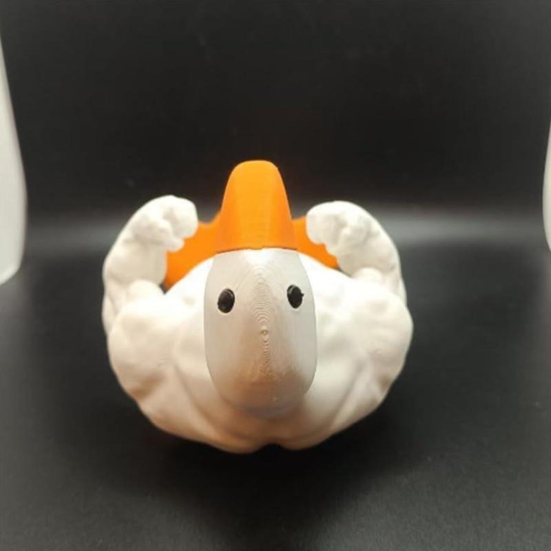 Muscle Duck Figurines Living Room Desktop Modern Miniatures Ornament Creative Bedside Table Figurine Home Decoration Accessories