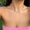 Boho Colorful Small Seed Bead Weave Flower Necklace for Women Handmade Short Choker Collar Neck 2026 Fashion Jewelry Accessories