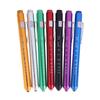 Portable Medical Led Penlight With Pupil Gauge Ruler With Battery Mini Flashlight White+Yellow Light For Doctor Nurse Diagnosis