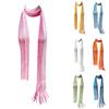 Knit Scarf for Women Long Skinny Belt Necktie Neck Scarf Girls Photo Props Long Neckerchief Skinny Scarf Necktie