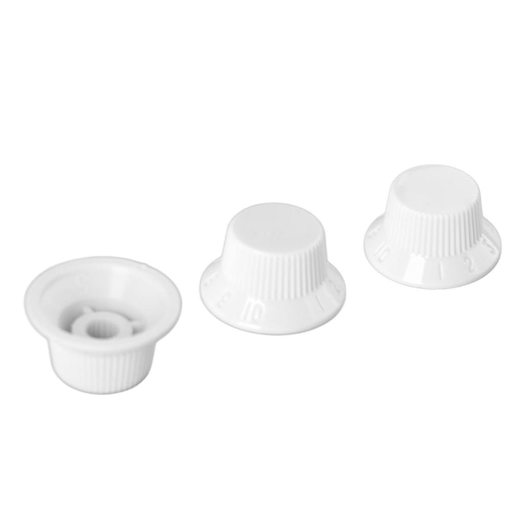 3Pcs Guitar Control Knob 1 Volume 2 Fit Top Plastic Set Kit Instrument Accessory Replacement