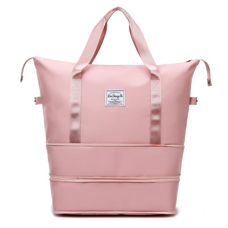 Expandable Water-Resistant Sports Bag with Wet/Dry Separation for Travel & Outdoor Activities