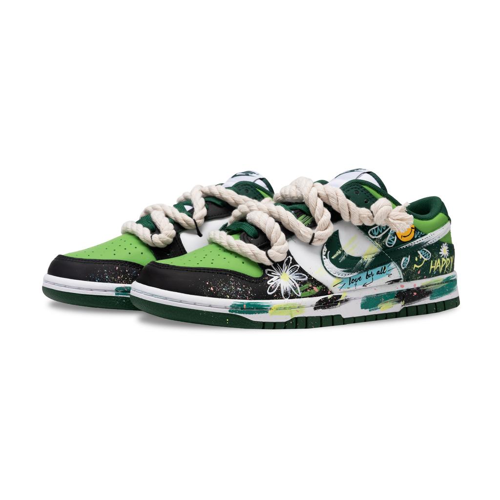 Nike Dunk Daisy Illustration Überzug Rutschfest, Abriebfest, Leicht, Atmungsaktiv Niedrig geschnitten DD1391-101(Team776-)