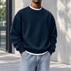 Sweatshirt à col rond coupe ample pour homme, Haut pull décontracté d'hiver pour un usage quotidien