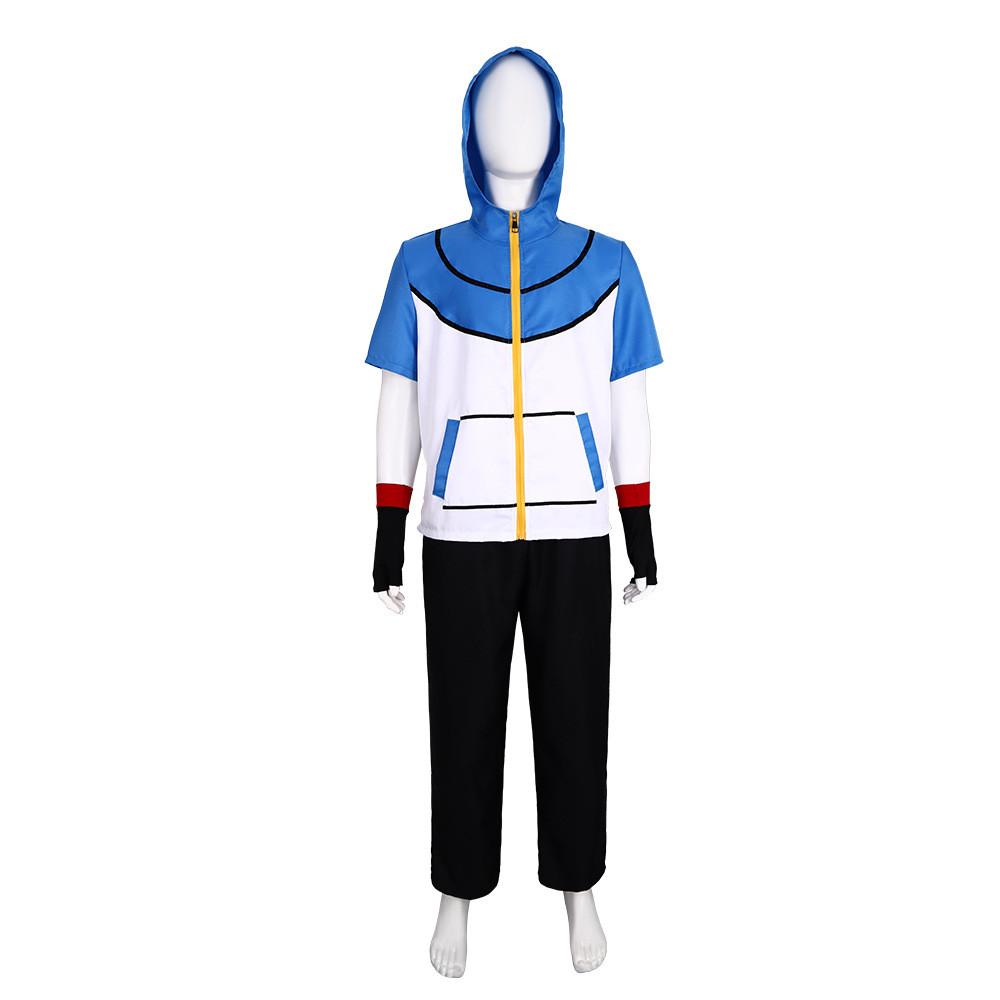 Ketchum Anime Ash Character Cosplay Polyester Outfit Halloween Gift