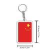 1PC Acrylic Fashion Key Holders Charm Keyring Gifts Car Decor Flag Key Chain Flag Key Chains Flags Bag Pendants