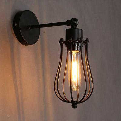 Vintage Loft LED Käfig Wandleuchte Industrielle Beleuchtung Fixture Shade E27 Wandleuchte Lichter Moderne Indoor Home Wandleuchte