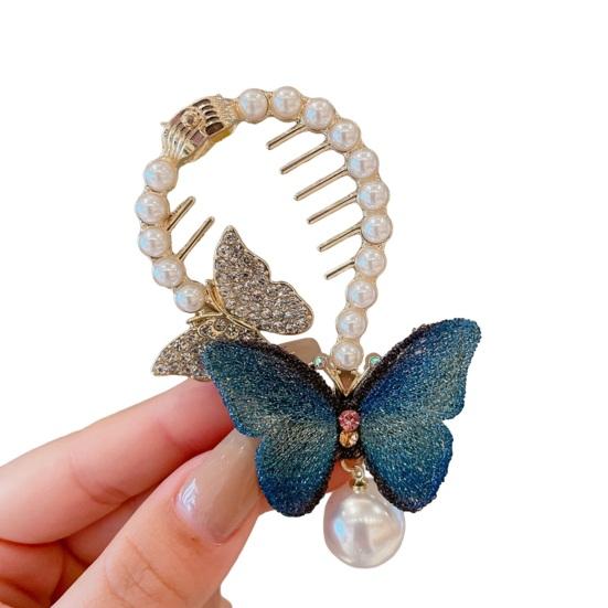 

Леди хвост коготь блестящий искусственный жемчуг со стразами длинная кисточка цветок с несколькими зубцами украшение для волос из нержавеющей стали легкая машинка для стрижки свадебных волос D