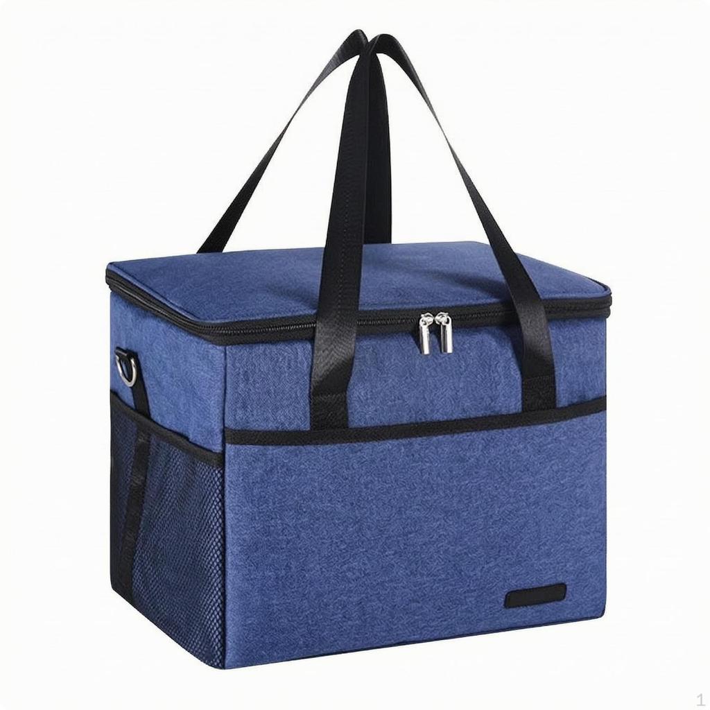 Insulated Cooler Bag Portable with Shoulder Strap Sturdy for Picnics