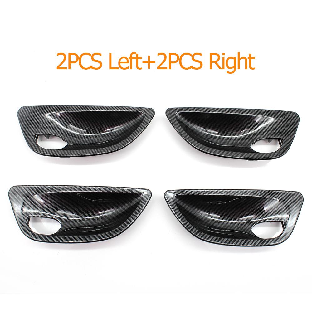 Carbon Fiber Interior Door Panel Opening Handle Bowl Cover Trim Replacement For BMW 5 Series F10 F11 520i 523i 525i 528i 535i