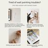 3 Pieces Plastic Photo Frame Hook No Drilling Strong Adhesive Picture Frame Hanger Adjustable Seamless Oil Painting Frame Hook