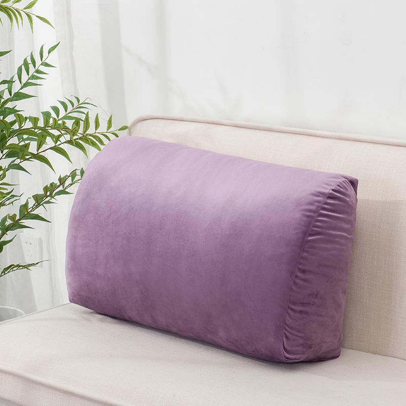 

Бархатный чехол для подушки на спинку дивана, мягкая наволочка для изголовья кровати, чехол для подушки на спинку кровати без наполнителей 65x30x17cm